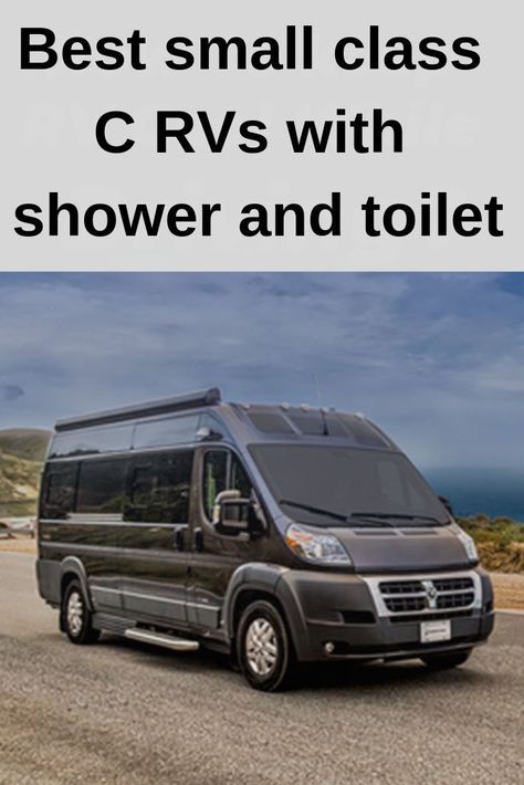 Small Class C Rv, Motorhome Living, Mini Motorhome, Rv Winterizing, Small Motorhomes, Shower And Toilet, Camper Repair, Rv Floor Plans, Travel Vans