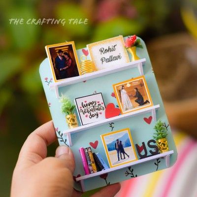 Magnet Diy, 3d Frames, Personalised Gifts Diy, Frame Decoration, Diy Gift Set, Wall Hanging Crafts, Diy Paper Crafts Decoration, Crafts Kids, Gift Diy