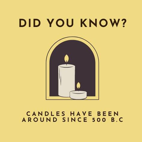 Fun Fact Friday! #funfacts #FunFactFriday #candle #candleshop #candlelover #candlemaking #candlemaker #candlesofinstagram #candlelight #candleaddict #candlelovers #candlemakers Candle Factory, Fun Fact Friday, Candle Maker, April 12, April 26, Candle Shop, May 17, Fun Fact, Did You Know