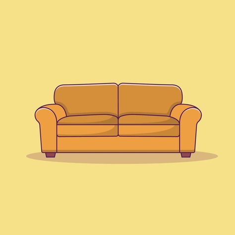 Sofa Vector Icon Illustration. Interior Vector. Flat Cartoon Style Suitable for Web Landing Page, Banner, Flyer, Sticker, Wallpaper, Background Interior Vector, Web Landing Page, Sofa Drawing, Illustration Interior, Sticker Wallpaper, Cartoon House, Vector Icons Illustration, Comic Drawing, House Vector