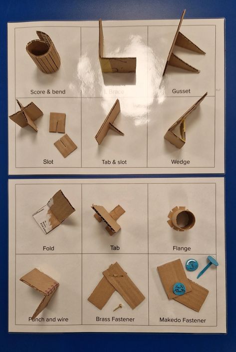 11 Ways to Cut and Connect Cardboard : 4 Steps (with Pictures) - Instructables Ways To Connect Cardboard, Cardboard Building Techniques, Cardboard Joining Techniques, Cardboard Construction Techniques, Cardboard Hinges Diy, Cardboard Hinge, Cardboard Joints, Diy Cardboard Furniture Step By Step, What To Do With Cardboard