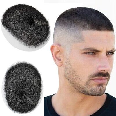 ad eBay - Buzz Cut Human Hair Toupee for Men Hairpiece Replacement System Skin Pu Base Wig - Buy Now, click the link (eBay) Wig Buy, Mens Toupee, Hair Toupee, Hair Tape, Buzz Cut, Styling Products, Wigs Hair Extensions, Clip Ins, Hair Pieces