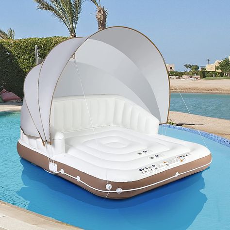 Cute Pool Floats, Island Pool, Floating Lounge, Inflatable Island, Cool Pool Floats, Pool Rafts, Swim Float, Floating Island, Inflatable Pool Floats