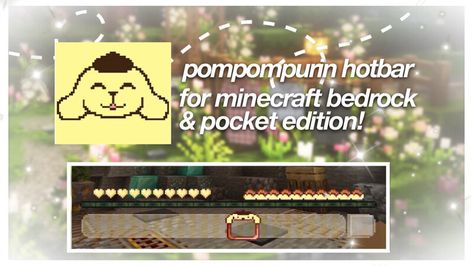 ♡‧₊˚ Pompompurin Hotbar ‎(Bedrock) ♡‧₊˚ Minecraft Texture Pack Pompompurin Minecraft, Minecraft Pack, Minecraft Skins Boy, Minecraft Texture Pack, Minecraft Addons, Castle Crashers, Minecraft Mobs, Minecraft Pocket Edition, Hama Beads Minecraft