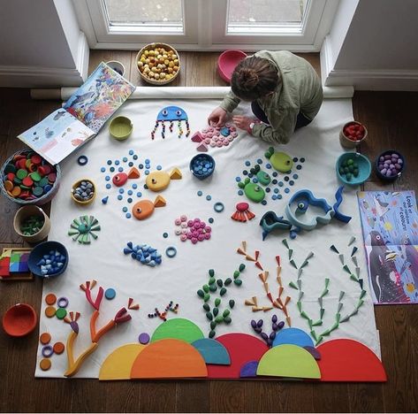 Symbolic Play Activities, Grapat Ideas, Wall Shelves Diy, 2022 Art, Shelves Diy, Loose Parts, Art Activities For Kids, Toddler Play, Toddler Learning Activities