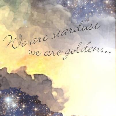 We are stardust....We are golden...we are billion year old carbon...and we've got to get ourselves back to the garden.... We Are All Stardust, Album Covers Music, We Are Stardust, Dan Millman, We Are Golden, Joni Mitchell, Secrets Of The Universe, Lyrics I Love, Rock And Roll Bands