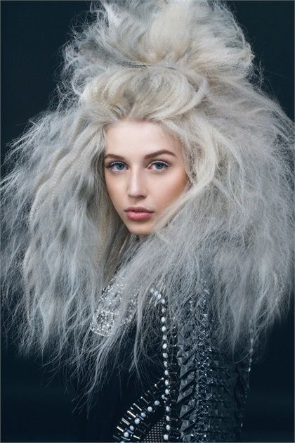 Avant Garde Styles Inspired by the Queens & Princesses of Game of Thrones - Inspiration - Modern Salon Hair Photoshoot Ideas, Hair Photoshoot, High Fashion Hair, Lumpy Space, Avant Garde Hair, Chloë Grace Moretz, Editorial Hair, Hair Cute, Fantasy Hair