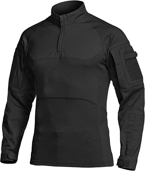 Amazon.com: CQR Men's Combat Shirt Tactical 1/4 Zip Assault Long Sleeve Military BDU Shirts Camo EDC Top, Woven Chest Coyote, Large : Clothing, Shoes & Jewelry Tactical T Shirts, Mens 1/4 Zip, Ripstop Pants, Tactical Shirt, Combat Shirt, Flight Suit, Knit Mesh, Camo Shirts, Shooting Games