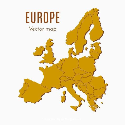 Mapa de europa con colores en estilo pla... | Free Vector #Freepik #freevector #ciudad #mapa #grafico #silueta Maps Aesthetic, Indie Decor, Halloween Logo, Map Of Europe, Europe Continent, European Map, Geography Map, Europe Map, School Inspiration