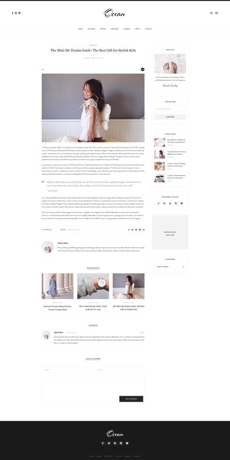 Personal Blog Website Design, Google Site Templates, Blog Template Design, Blog Website Template, Blog Layout Design, Blog Website Design, Educational Website, Instagram Lifestyle, Blog Layout