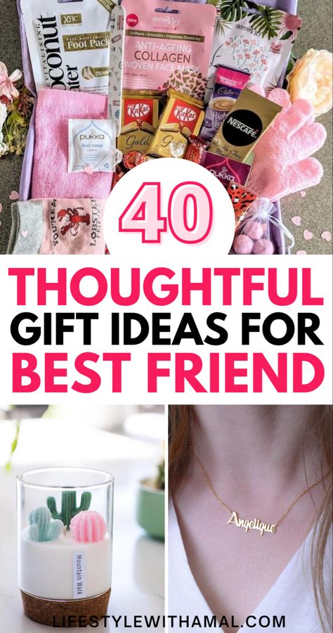 Searching for all the best gifts for best friends to show her just how much you care? Here are over 30 gift ideas for best friends she'll totally obsess over! If you are looking for birthday gifts for best friends, meaningful gifts for best friends, Christmas gifts for best friend, unique gifts for best friends, sentimental gifts for best friends - there's something for everyone! Gifts For Best Friends Teen Girl, Best Christmas Gifts For Best Friend, Friend Birthday Gifts Woman, What To Get Your Bestfriend For Christmas Gift Ideas, Affordable Gift Ideas For Friends, Gift Ideas For My Best Friend, Useful Birthday Gifts For Best Friend, Fun Gifts For Your Best Friend, Gifts For Best Friends Under $20