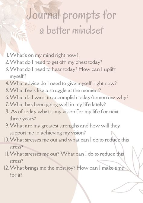 Journal Prompts For A Better Mindset, Self Reflecting Journal Prompts, Journal Prompts For Becoming A Better Person, Journal Prompts To Understand Your Emotions, Feeling Stuck Journal Prompts, Journaling Prompts For Confidence, Journal Prompts For Independence, Fun Journal Prompts For Women, Journal Prompts For Life Changes