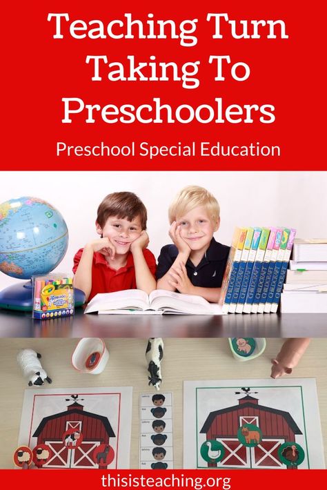 Sped Teaching Strategies, Taking Turns Activities, Turn Taking Activities Preschool, Preschool Turn Taking Games, Turn Taking Games For Preschoolers, Adapted Games For Special Needs, Moderate Severe Special Education, Structured Teaching Tasks, Put In Tasks Special Education