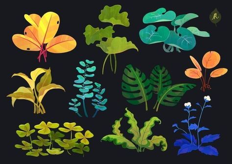 Plant Magic Art, Magical Plants Art, French Animation, Animation Student, Plants Art, Props Concept, Nature Drawing, Art Et Illustration, Digital Painting Tutorials