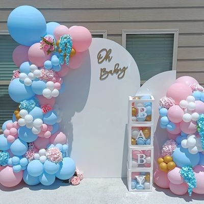 Ballon Decorations Birthday, Baby Gender Reveal Party Decorations, Decorations Birthday Party, Balloons Arch, Girl Gender Reveal, Gender Reveal Balloons, Pastel Balloons, Easter Party Decor, Gender Reveal Party Decorations