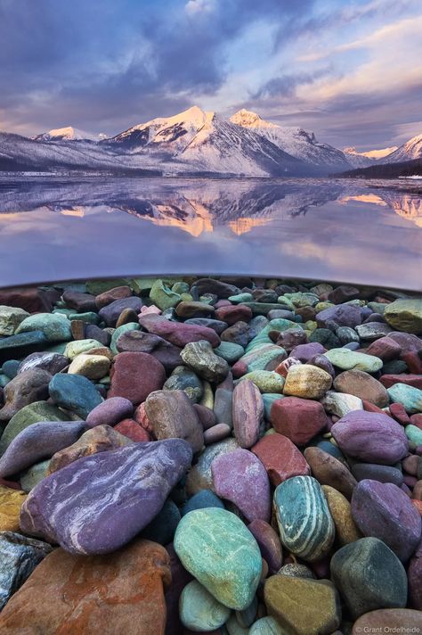 Lake McDonald Rocks Lake Mcdonald Montana, Glacier National Park Trip, Glacier Lake, Lake Mcdonald, Rainbow Rocks, Glacier National Park Montana, Perfect Room, Clear Lake, Dream Travel Destinations