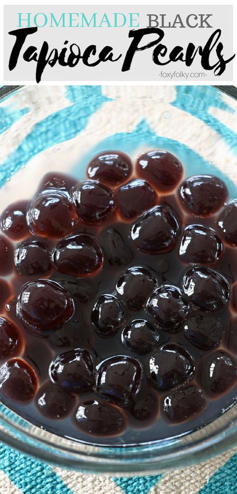 How To Make Black Boba Pearls, Diy Bubble Tea Pearls, Black Tapioca Pearls Recipe, Bubble Tea Recipe Diy Tapioca Pearls, Boba Tapioca Pearls Recipe, How To Make Bubble Tea Pearls, Making Boba Pearls, Diy Tapioca Pearls, How To Make Tapioca