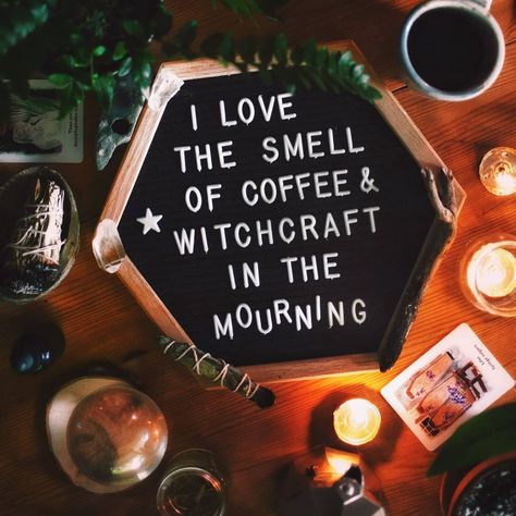 Emporium Of Witchcraft on Instagram: “• It's always time for a cup of freshly made Witches brew... #coffee #morningcoffee #coffeetime☕ #coffeeholic #morningrituals #coffeeallday…” Autumn Witch, Fall Mood Board, Diy Halloween Decor, Theme Halloween, Fall Halloween Decor, Beltane, Kitchen Witch, Halloween Home Decor, Retro Halloween