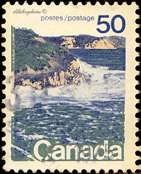 Canada.  Forest, Central Canada.  Scott 598 A293, Issued 1972-76, Perf. 12 1/2x12,  Photo. & Engr., 50c. /ldb. Canada Postage Stamps, Canadian Postage Stamps, Canada Stickers Aesthetic, Canadian Forest Aesthetic, Stamps Aesthetic, Canadian Aesthetic, Canada Forest, Canada Stickers, Vintage Stamps Postage