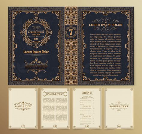 Vintage book layouts and design Premium ... | Free Vector #Freepik #freevector #freevintage #freemenu #freefloral #freecertificate Book Designs Layout, Book Cover Design Template Layout, E-book Design, E Book Design Layout, Ideas For Drawing Easy, Art Book Layout, Vintage Layout Design, Vintage Book Cover Design, Vintage Book Design