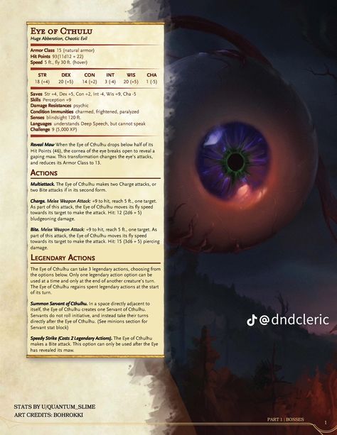 Dnd Aberrations, Dnd Sheet, Nightmare Realm, Monsters Dnd, Dragons Aesthetic, Fallout Theme, Homebrew Monsters, Dnd Creatures, Dnd Monster