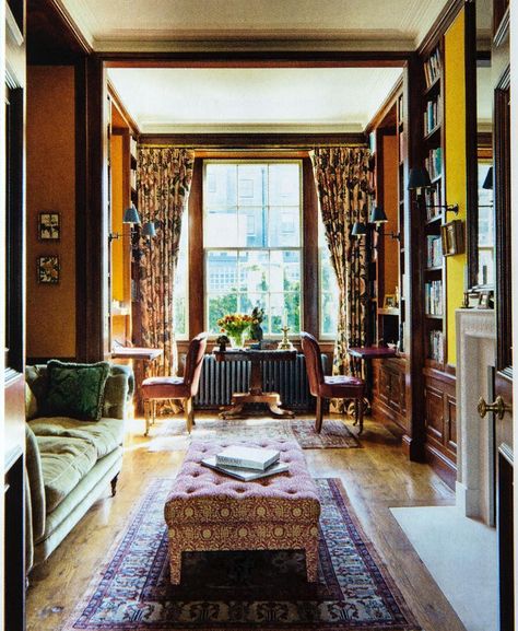 I love this room in the latest @houseandgardenuk by @gavinhoughton66 . Beautifully by @simonbrownphotography & featuring our Salon chairs. A big thank you to @laviniabolton & #houseandgardenuk #interiors #design #HoweLondon #study #sidechair #madebyhowe 19th Century House, Fireplace Set, London House, House Garden, Large Living Room, Oak Floors, Modern Interior Design, Decor Interior Design, Modern Interior