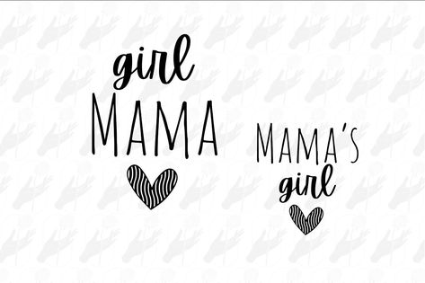 Mommas Girl, Mommy And Me Shirt, Design Girl, Mini Me, Design Png, Tee Design, Mommy And Me, Printable Art, Color Design