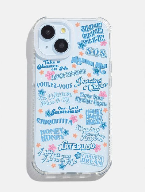 Gimme Gimme Gimme this phone case RIGHT NOW! Feel like the Dancing Queen with this stunning ABBA-inspired iPhone case. Packed with plenty of protective features so you don't have to worry if you drop your phone on the dance floor! This case is part of our print-to-order range. With print-to-order phone cases we print them as you purchase, which is a much more sustainable method of production – ultimately meaning we waste less plastic because less plastic is fantastic 😉 Add one of our Glass Screen Protectors on with this case and get it half price! (Discount automatically applied at checkout). Shock absorbent iPhone case Clear base Anti-slip dotted grip edges Anti-shock bumper corners Logo debossed in clear camera ring for enhanced protection Raised edges give added protection to your scre Abba Songs, Does Your Mother Know, Skinnydip London, London Brands, Iphone Case Protective, Protective Phone Case, Clear Iphone Case, Birthday List, Iphone 11 Pro Case