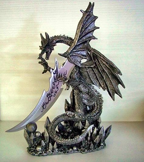 Dragon Knife, Black Dragons, Fantasy Dagger, Knife Aesthetic, Dragon Base, Tactical Swords, Dark Fairycore, Pretty Knives, Fantasy Decor