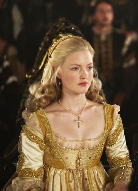 Borgias Costumes, Era Victoria, Gaun Abad Pertengahan, Holliday Grainger, Lucrezia Borgia, The Borgias, Medieval Dress, Medieval Clothing, Princess Aesthetic