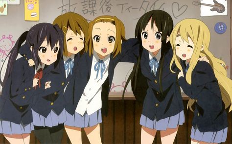 Manga Smile, Azusa Nakano, Moe Anime, Japanese Love, Kyoto Animation, K On, Art Manga, School Uniforms, Learn Japanese