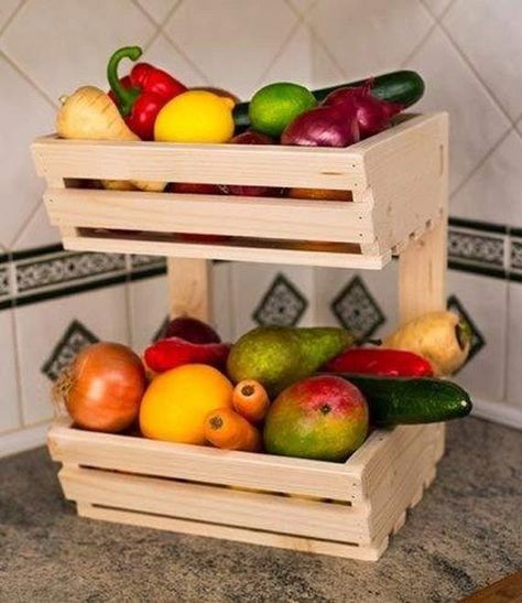 Vegetable Storage Kitchen, Onion Rack, Potato And Onion Bin, Potato Bin, Fruit Crates, Potato Storage, Vegetable Bin, Vegetable Boxes, Wood Shoe Rack