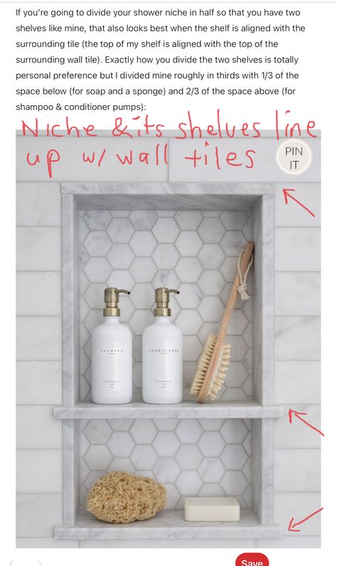 Bathroom Niches Above Tub, Bathroom Tile Shelf Ideas, Bathroom Tub Niche Ideas, Bathtub Niche Placement, Shower Ledges, Shower Niche Placement, Shower Niche Ideas, Bathroom Remodel Plans, Gross Things