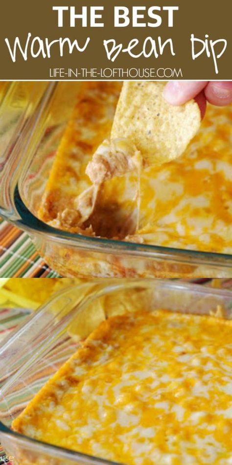 Bean And Cheese Dip Easy, The Famous Murphy Dip, Refried Bean Dip With Cream Cheese Taco Seasoning, Refried Bean And Cheese Dip, Refried Bean Appetizer, Hot Mexican Dip With Cream Cheese, Hot Bean And Cheese Dip, Refried Bean Dip With Sour Cream, Refried Bean Nachos