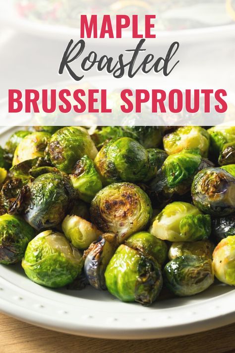 Maple roasted Brussel Sprouts are one of the best vegetable side dishes. With the soft inside and crispy outside, this dish is unmatched. Ways To Cook Brussel Sprouts, Roasted Brussel Sprouts Oven, Roasted Brussels Sprouts Recipe, Sprouts Recipes, Brussel Sprout Recipes Roasted, Sprouts Recipe, Vegetable Platter, Vegetable Side Dishes Recipes, Roasted Brussels Sprouts