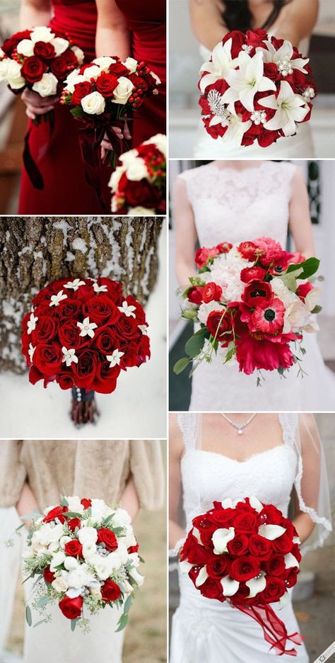 red and white winter festival wedding ideas Red And White Wedding, Red Wedding Decorations, Christmas Wedding Decorations, Red And White Weddings, Red Wedding Theme, Red Bouquet Wedding, Red Wedding Flowers, Red Bouquet, December Wedding