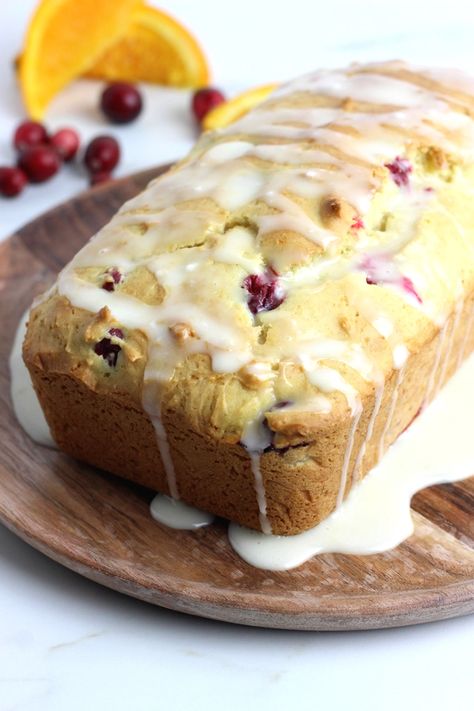 Gf Cranberry Orange Bread, Gluten Free Holiday Bread, Gluten Free Orange Cranberry Bread, Gluten Free Fruit Bread, Gluten Free Quick Breads, Gluten Free Christmas Bread, Gluten Free Sweet Bread, Gluten Free Cranberry Orange Bread, Orange Yogurt Cake Recipe