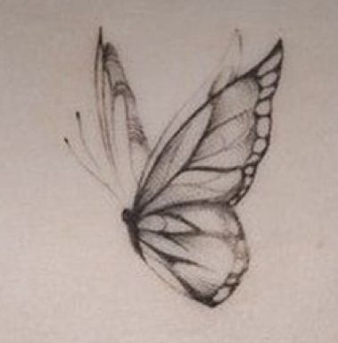 Line Tattoo Inspiration, Tattoo On Ribs, Butterfly Wing Tattoo, Fine Line Tattoo Ideas, Round Tattoo, Shadow Tattoo, Arm Sleeve Tattoos For Women, Line Tattoo Ideas, Flower Tattoo Drawings