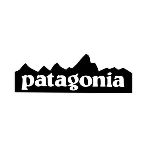 Patagonia Sticker, Patagonia Mountains, Patagonia Logo, Mountain Logo, Mountain Logos, Famous Logos, Diy Sweatshirt, Stick It, Shirt Design Inspiration