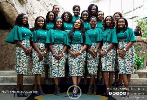 Choir Uniforms Style For Men And Women, Choir Uniforms Style Church, African Choir Uniform Ideas Church, Choir Uniforms Style, Print Dress Designs, Worship Team Outfits, Dresses African Print, Choir Uniforms, Choir Dresses