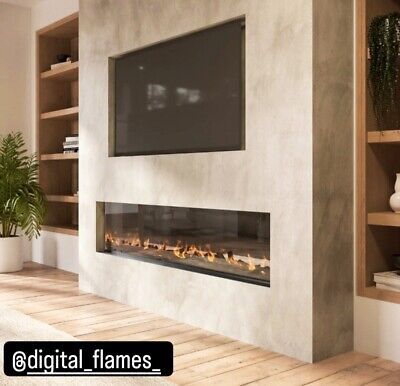 Wall Electric Fireplace, Fireplace Feature, Wall Mounted Electric Fires, Log Bed, Wall Fires, Wall Fireplace, Fireplace Suites, Tv Wand, Electric Fire