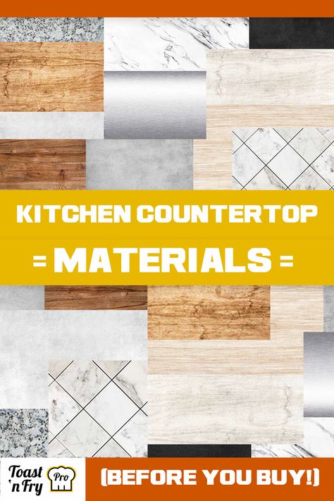 10 Popular Kitchen Countertop Materials – Pros & Cons Kitchen Counter Materials, Types Of Countertops Kitchen Counters, Best Kitchen Countertop Material, Travertine Countertops Kitchen, Countertop Types, Best Countertop Material, Travertine Countertops, Best Countertops, Farmhouse Kitchen Countertops