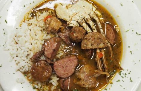 Lil Dizzy's Café Creole Filé Gumbo | Goodtaste with Tanji Southern Gumbo Louisiana, Gumbo File Recipe, Authentic Gumbo, File Powder, Louisiana Gumbo, Creole Gumbo, Gumbo File, Sausage Shrimp, Creole Food