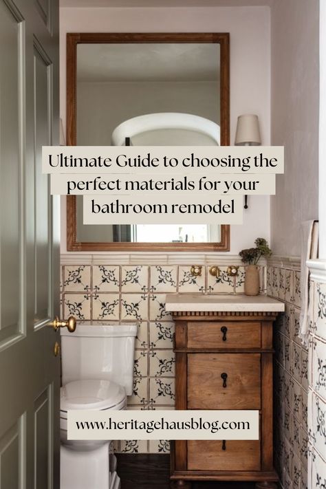 Learn how to choose the right bathroom materials for your dream makeover with these tips and tricks! Bathroom Materials, Dream Bathroom, Bathroom Makeover, Choose The Right, Bathroom Remodel, Tips And Tricks, Bathrooms Remodel, Your Dream, Dreaming Of You