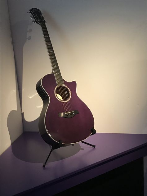 Acoustic Guitar Purple, Guitar Purple, Purple Guitar, Purple Love, Beautiful One, Dark Purple, Acoustic Guitar, Guitarist, Prince