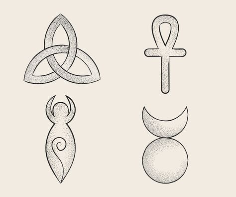 Badge Icon, Wiccan Symbols, Religious Symbols, Psd Icon, Icon Collection, Vector Hand, Icon Pack, Vector Photo, Icon Set