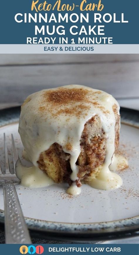 Keto Coffee Mug Cake Recipe, Low Carb Cinnamon Roll Mug Cake, Low Carb Recipes Casserole, Low Carb Easy Breakfast Ideas, 90 Second Cinnamon Roll Keto, Low Carb Single Serve Dessert, Keto Healthy Dinner, Keto Mug Cookie Microwave, Keto Breakfast Cake