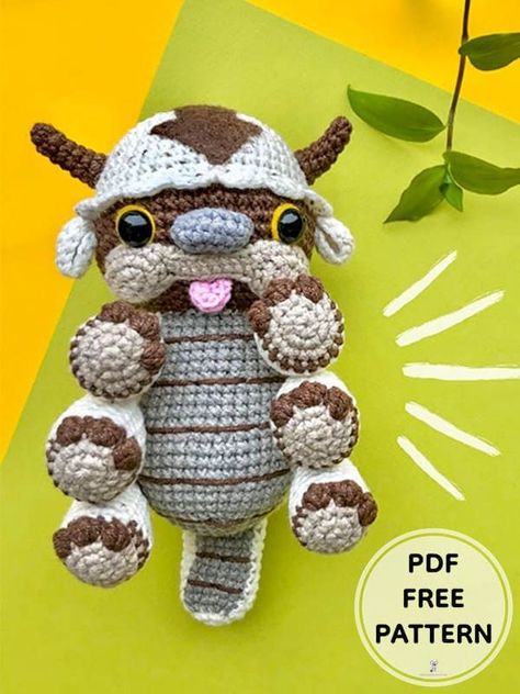 Hello everyone, we are with you with the free pattern of Appa avatar amigurumi, a fictional animal in the animation series The Last Airbender. Thank you very much to the owner of the pattern. Your children will love the Appa Avatar amigurumi toy, the latest example of flying bison. It can be a great gift for those who love the last airbender animated series. Appa Avatar, Crochet Animals Free Patterns, Crochet Butterfly, Crochet Design Pattern, Kawaii Crochet, Crochet Amigurumi Free Patterns, Beginner Crochet Projects, Crochet Amigurumi Free, Fun Crochet Projects