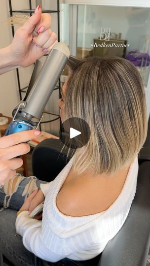 18K views · 1.5K reactions | No Utah curls!!!!!! There’s an art to doing the perfect wave on short hair. We don’t want to give coconut head but we also don’t wanna give Utah curl. 

My go to curling iron is the @babylissproed @babylissprousa 1.5 inch curling iron. It gives the perfect bend without doing too much. 

I ALWAYS finish my styles with the @redken Dry Texture spray. It smells amazing, has the perfect hold and gives so much volume. 

#redkenpartner #redkenpropartner #babylissproed #babylisspro #redken | Melanie Hasson | melaniemhasson · Original audio Wave On Short Hair, 1 5 Inch Curling Iron, Utah Curls, 2 Inch Curling Iron, Dry Texture Spray, Coconut Head, Short Hair Waves, Hair Styles To Try, Texture Spray