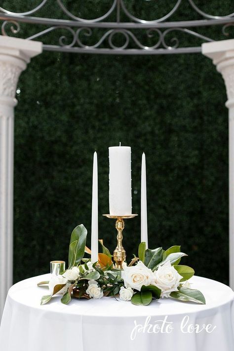 Candles At Wedding Ceremony, Unity Table Wedding, Candle Lighting Ceremony Wedding, Unity Candle Table Decor, Wedding Unity Candle Ideas, Candle Ceremony Wedding, Wedding Candles Ceremony, Unity Candle Table, Unity Candle Ideas